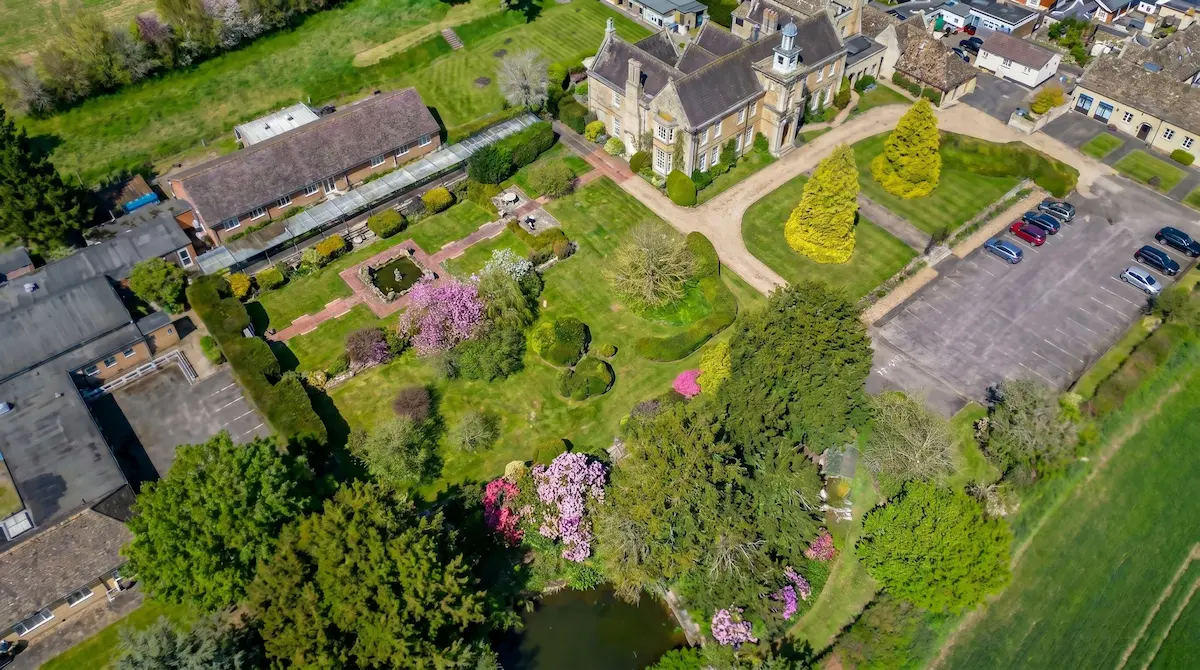 Estate grounds top-down aerial photography — Skyline Drone Services