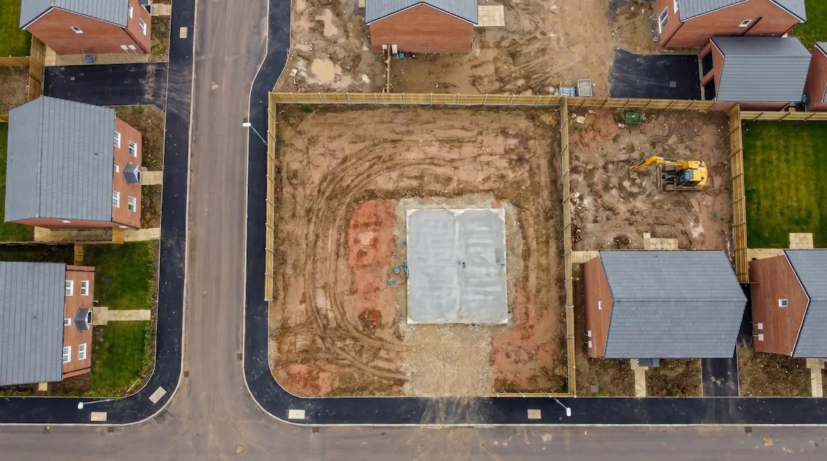 Land plot top-down aerial photography — Skyline Drone Services