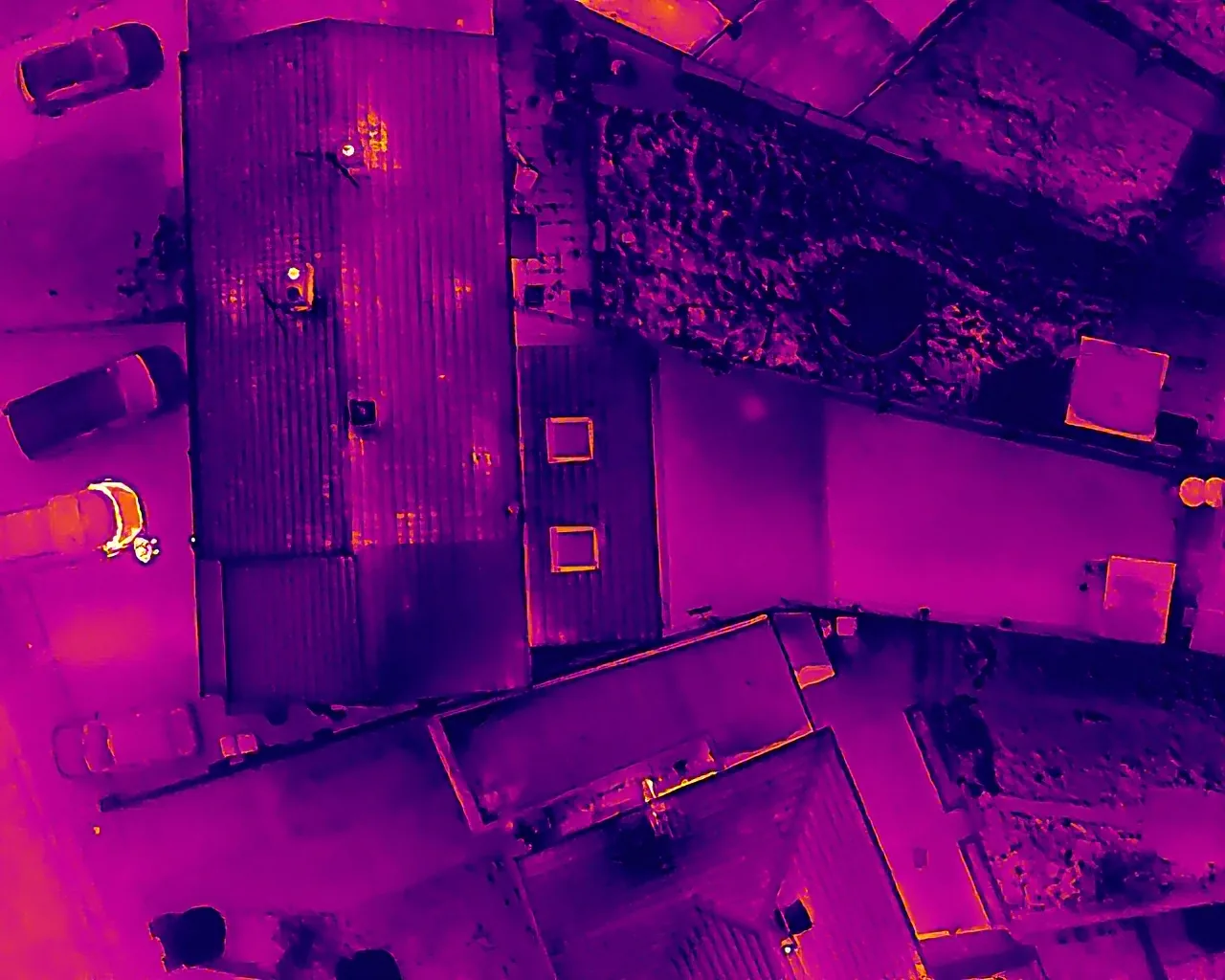 Commercial roof thermal survey by Skyline Visuals