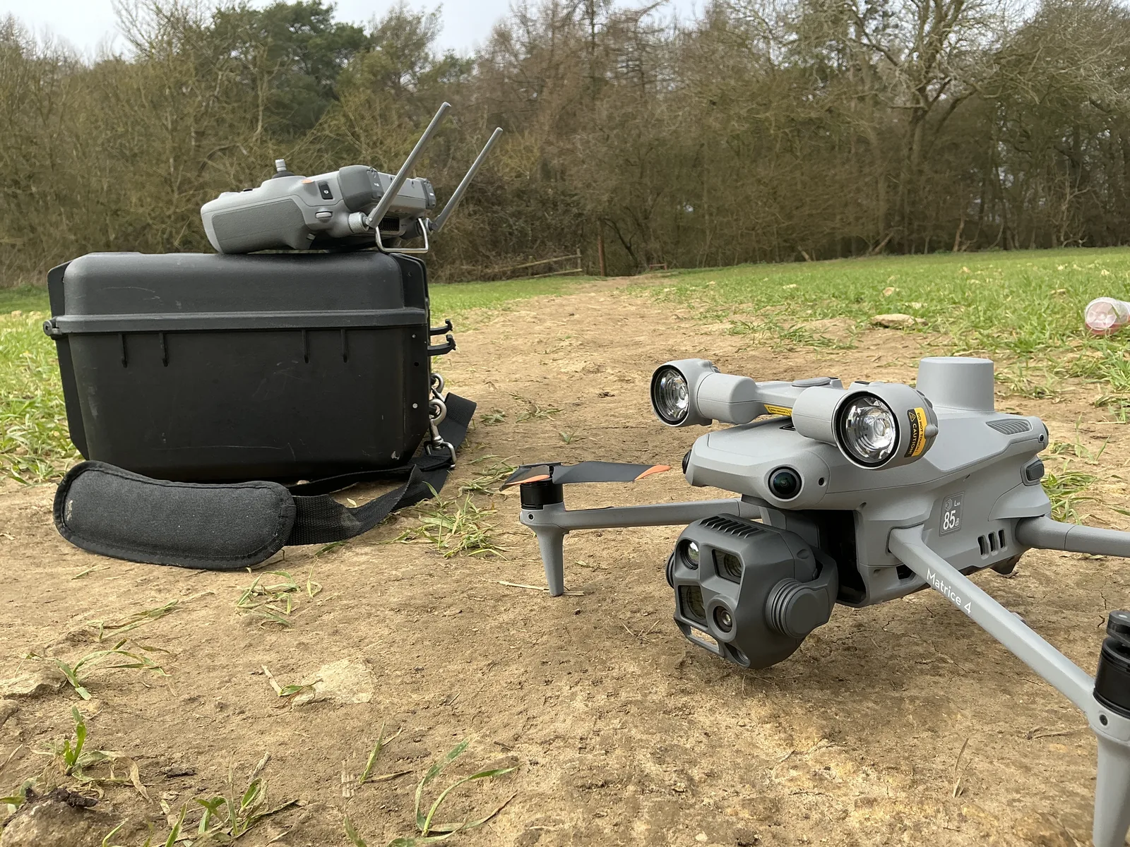 DJI Matrice 4T with AL1 spotlight by Skyline Visuals